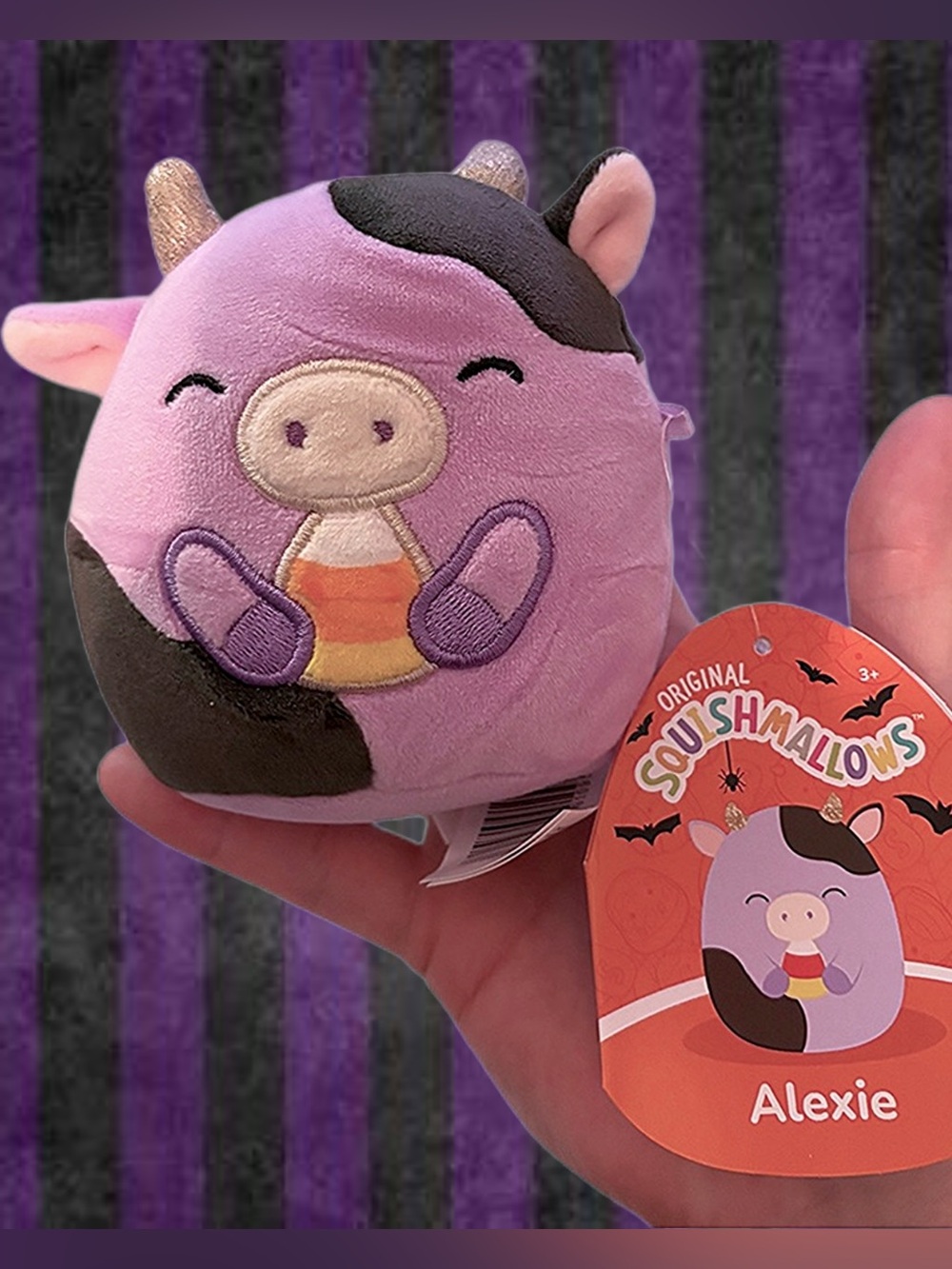 Alexie 4” Squishmallow Halloween Mystery Squad Capsule - Cow